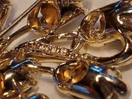 KRAMER signed rhinestone brooch, beautiful gray baguette faceted stones | eBay