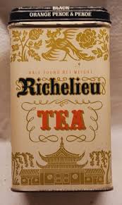 Richelieu Black Orange Pekoe & Pekoe Tea Tin Empty Nice ...