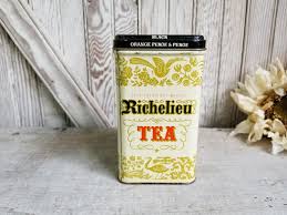 Vintage Richelieu Tea Tin ~ Black Orange Pekoe ~ Sprague ...