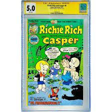 Macaulay Culkin Signed CGC Signature Series Richie Rich and Casper #8 Graded 5.0