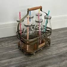 Pier 1 | Dining | Pier Milk Bottle Set | Poshmark