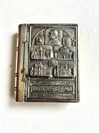 Silver Mid Century Rosary Box Trinket Box Pope Pius Ricardo ...