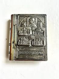 Silver Mid Century Rosary Box Trinket Box Pope Pius Ricardo ...