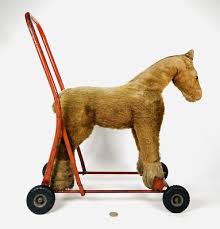 Antique United Kingdom Tri-ang Push Along Horse Vintage Toy ...