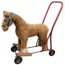 Vintage Irish Pedigree Toys Horse Childrens Push Along Ride ...