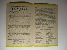 1933 Chicago World's Fair SKY RIDE Brochure | eBay