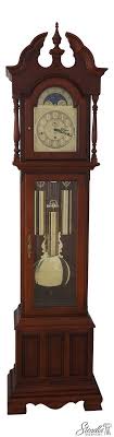 62444: RIDGEWAY Cherry Tall Case Grandfather Clock | eBay