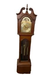 Colonial Chippendale Style Tall Case Clock Grandfather Clock ...
