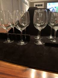 Set Of 8 Chardonnay glasses that are clear and very ...
