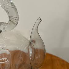 Vintage Holy Water Jug/ Cantir in Blown Glass 19th Century ...