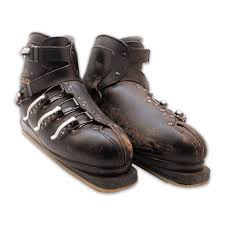 1960's Koflach Vintage Leather Buckle Ski Boots made in ...