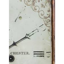 Early 19th Century English George Ii Red & Gilt Japanned Tall Case Clock - William Wire, Colchester | Chairish