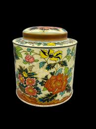 Vintage Floral Round Tin with Lid. Designed By Daher. Made in England. | eBay