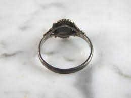 Womens Vintage Estate Sterling Silver Modernist Onyx Ring 1.6g E6349 - Etsy