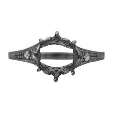 Sold at Auction: Platinum Diamond 8 Prong Engagement Ring Setting