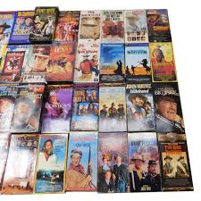48 Assorted VHS Tape Western Movies Wyatt Earp, Quigley ...