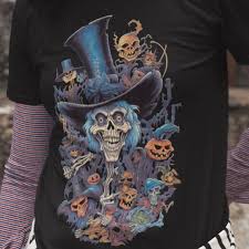 Ghost Skeleton T-shirt | Skull Halloween Teeshirt | Goth ...