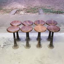Antique Soda Fountain Swivel Pedestal Stool Cast Iron Base ...