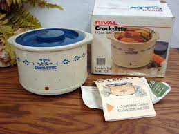 Vintage #3205 Rival Crock-ette 1 Quart Stoneware Slow Cooker ...