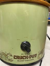 Vintage RIVAL Slow Cooker CROCK POT 3.5 Qt MODEL 3100/2 Avocado GREEN USA - USED | eBay