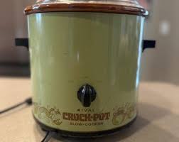 1970s Rival Crock 3.5L Slow Cooker Crock Pot Avocado Green Model 3100/2 Vintage - Etsy
