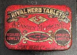 Antique Rival Herb Tablets Mdicine Tin Montreal Quebec | eBay