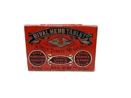Antique Rival Herb Tablets Tin Red Medical Tin 1900s Detroit ...
