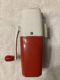 Vintage Rival Ice-O-Mat Manual Ice Crusher, Cat. No. 347, Red & White. | eBay
