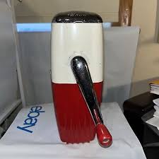 Vintage Ice-O-Mat Red/White and Chrome Ice Crusher, Mid Century, Deco | eBay