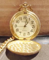 Vintage Riviera Quartz Pocket Watch With Chain - Etsy
