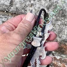 Vintage Sterling Silver Eagle Bolo Tie Mosaic Inlay – Yourgreatfinds