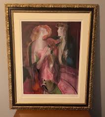 Robe du Soire" by Linda Le Kinff Signed Framed Seriolithograph Print 2006 GUC | eBay