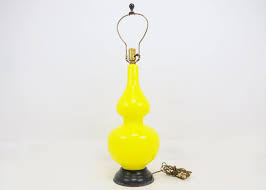 1950's Cenedese Murano Yellow Glass Table Lamp by the ...