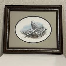 Don Balke | Art | Don Balke Signed Snowy Owl Framed ...