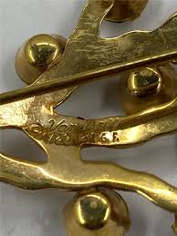 Vintage Van Dell Family Mothers Birthstone Brooch Pin Tree ...