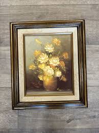 Robert Cox Painting Of Yellow Flowers 13x15 | eBay