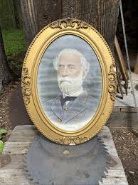 Civil War GENERAL ROBERT E LEE Framed PORTRAIT ANTIQUE W ...