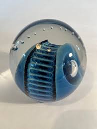 Abstraction Paper Weight Hand Blown Art Glass by Robert ...