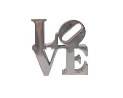 Robert Indiana Chrome LOVE Paperweight – Sheafer + King Modern
