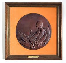 Sold at Auction: Augustus Saint-Gaudens, CIRCULAR PORTRAIT PLAQUE BY AUGUSTUS SAINT-GAUDENS (AMERICAN, 1848-1907).