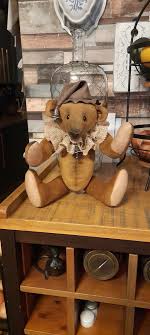 Vintage Style Clown Teddy/unique Teddybear/handmade Gift/posable Teddybear/heirloom Bear/collectable Teddy/distressed Teddybear - Etsy