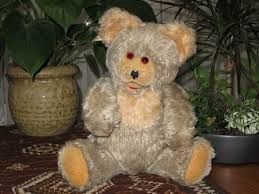 Antique Fechter Austria Bear Rare Gray Mohair 15 Inch 1960s | Jadees Antique Bear Shoppe