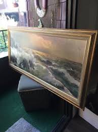 Huge vintage 1960s Rossi “Golden Surf” Pressed board wood ...