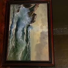 Guido Odierna | Wall Decor | Ocean Mountain Seascape Oil ...