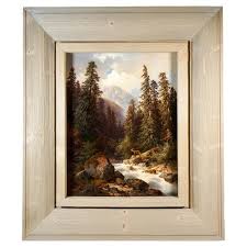 Carl Hasch, Deer by a Mountain Stream, 1875, Oil Painting ...