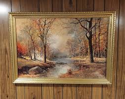 very nice vintage 36" x 24" mid-century print by Robert Wood ...
