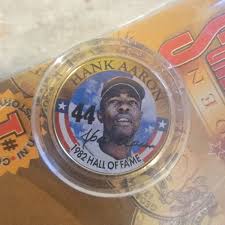 Hank Aaron Golden Baseball Legends 24KT Gold Plated Quarter Sealed | eBay