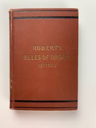 Roberts Rules Of Order Revised Hardcover Book 1921 Pocket ...