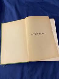 VINTAGE 1925 ROBIN HOOD HC BOOK LG WEAR W/MISSING COVER TO ...