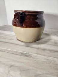 Vintage Boston Baked Beans Crock USA Maple Leaf Imprint. Monmouth Pottery ILL | eBay